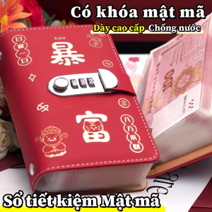 Túi tiền tiết kiệm đa túi cỡ A6, 100 trang, hỗ trợ chương trình thử thách tiết kiệm 100 ngày
