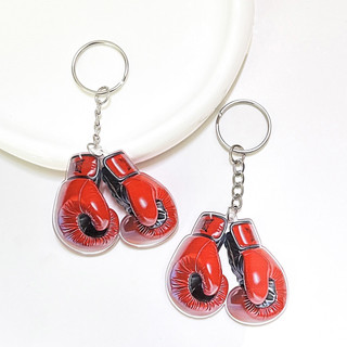Móc khóa với Găng tay đấm bốc Mặt dây chuyền Mạnh mẽ Bền giữ chìa khóa Túi nhồi bông Đồ dùng cho quà tặng kỷ niệm sinh nhật