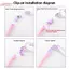 HFSHY Trẻ Em Kính Silicon Chân Kính Kính Cánh Tay Chống Trơn Trượt Chụp Kính Mắt Cánh Tay Thay Thế Nhiều Màu Kính Silicon Chân VN
