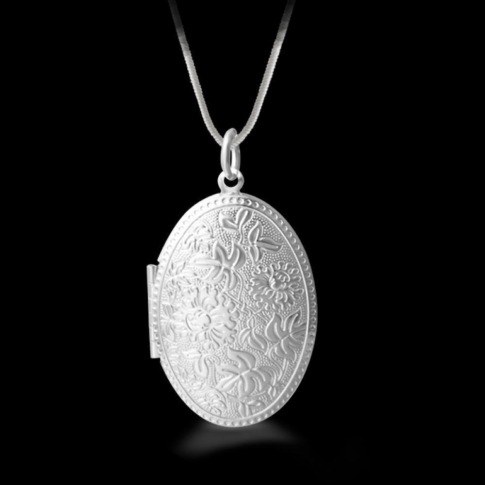SEYAWSON Photo Locket Thời trang nữ tuyệt đẹp Mạ bạc