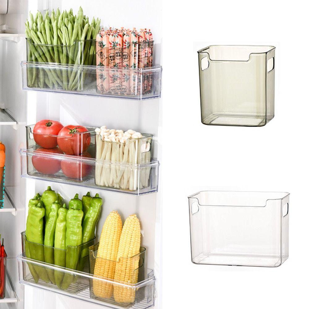 Hộp Bảo Quản Tủ Lạnh SUNKISSD, Giá Sắp Xếp Tủ Lạnh Có Thể Xếp Chồng Tiết Kiệm Không Gian, Làm Dày Đa Năng Dung Tích Lớn Tủ Lạnh Hộp Đựng Nhà Bếp