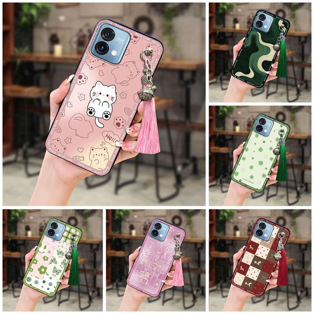 Ốp Điện Thoại Tua Rua Chuông Cho MOTO G Stylus 5G 2023, Bọc Toàn Bộ, Hoạt Hình Graffiti, TPU, Chống Nước, Chống Sốc, Chống Va Đập, Vỏ Mềm