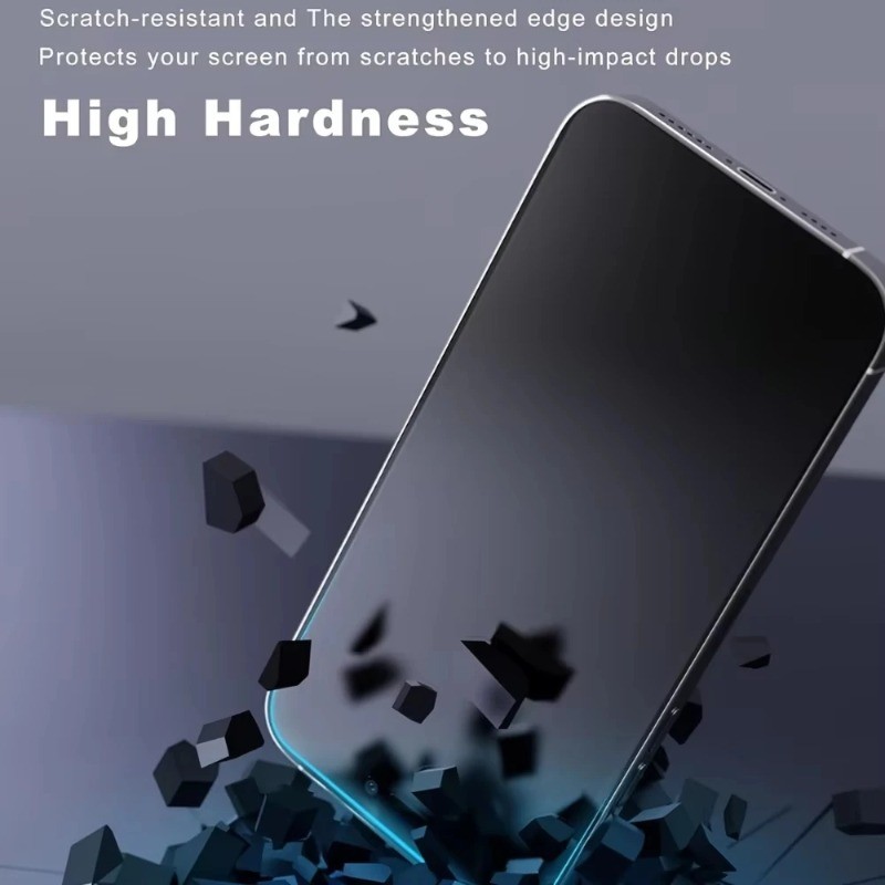 2 Chiếc HD Trong Suốt Kính Cường Lực Cho Apple iPhone 17 Air Pro Max Chống Gián Điệp Riêng Tư Chống Ánh Sáng Xanh Bảo Vệ Màn Hình Điện Thoại Cho Apple iPhone 16e 16 15 Plus Pro Max Matte Glass Film