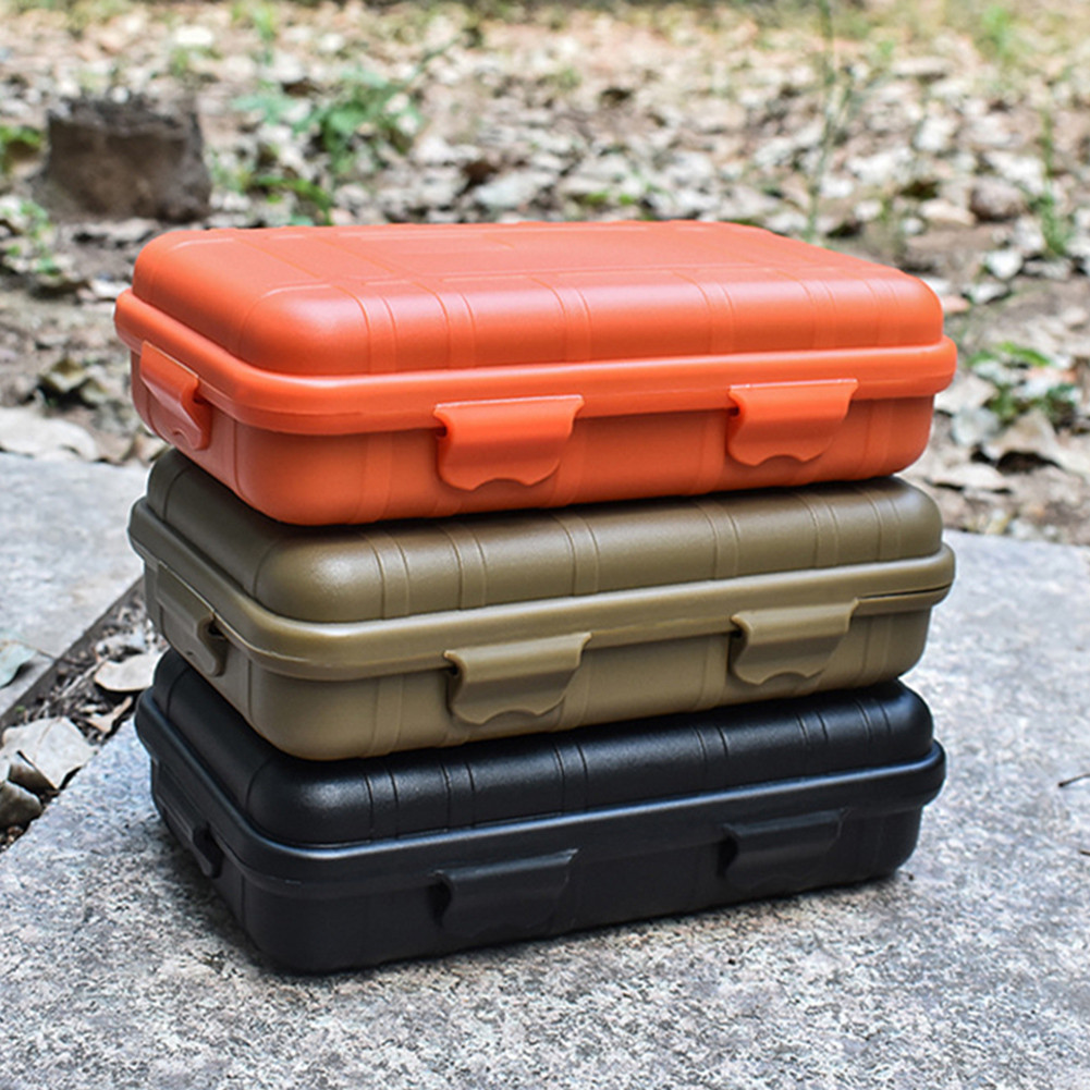 Survival Box Equipment Sealed PE Inner Plastic S/M/L Shockproof Bag Camping[SECL]