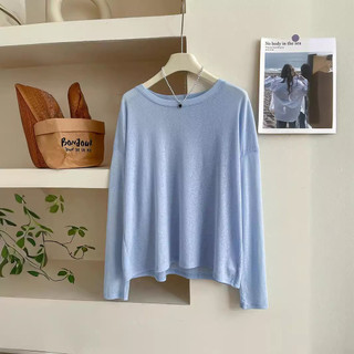 Kem Chống Nắng và Áo Thun Nữ Mùa Hè từ Vải Ice Silk Linen Mỏng nhẹ - YEW5