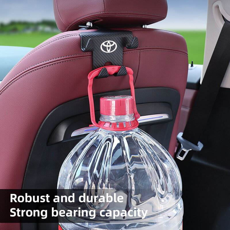 2 Chiếc Ghế Ô Tô Tựa Đầu Móc Sợi carbon Giá Đỡ Điện Thoại Thích Hợp Cho Xe Toyota Camry Hiace Corolla Hilux Vios Yaris Avanza Tacoma Xe Phía Sau Móc
