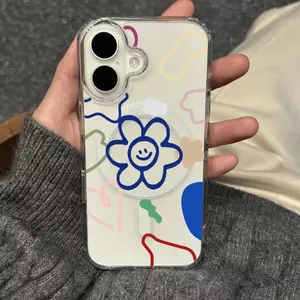 Màu nhẫn dòng cho iPhone17promax trường hợp iPhone16 dễ thương 15pro trong suốt 14 ý tưởng