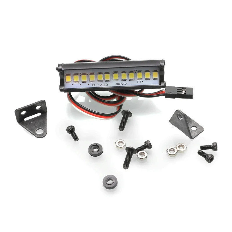 Đa Năng Rc Đèn Mái Xe Đèn Led Thanh Dành Cho Trục SCX10 Cho Trxs TRX4 D90 90048 1 / 10 Rc Xe Bánh Xích