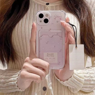 Dành Cho IPhone 17 16 15 14 13 12 11 ProMax X XR XS Max 7 8 Plus hoa vỡ dây buộc thẻ túi trường hợp điện thoại di động