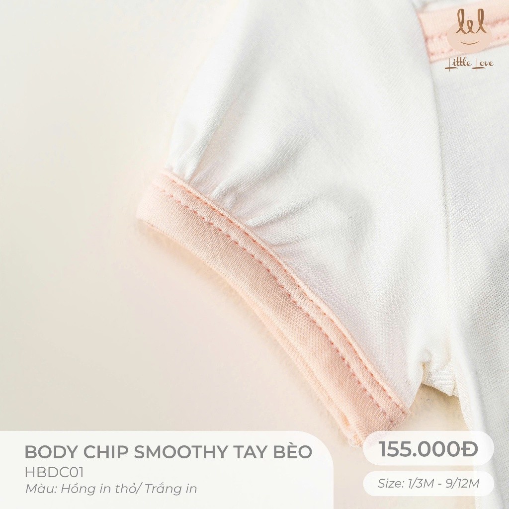 BODY VẢI SỢI TRE TAY BÈO [ SIÊU MỀM, MÁT, MỊN CO DÃN VÀ THẤM HÚT TỐT] SZ 1/3-9/12M (HBDC01)