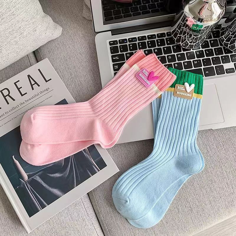 Thời trang hàn quốc vớ tình yêu đầy màu sắc cho phụ nữ món quà sinh viên tốt phong cách