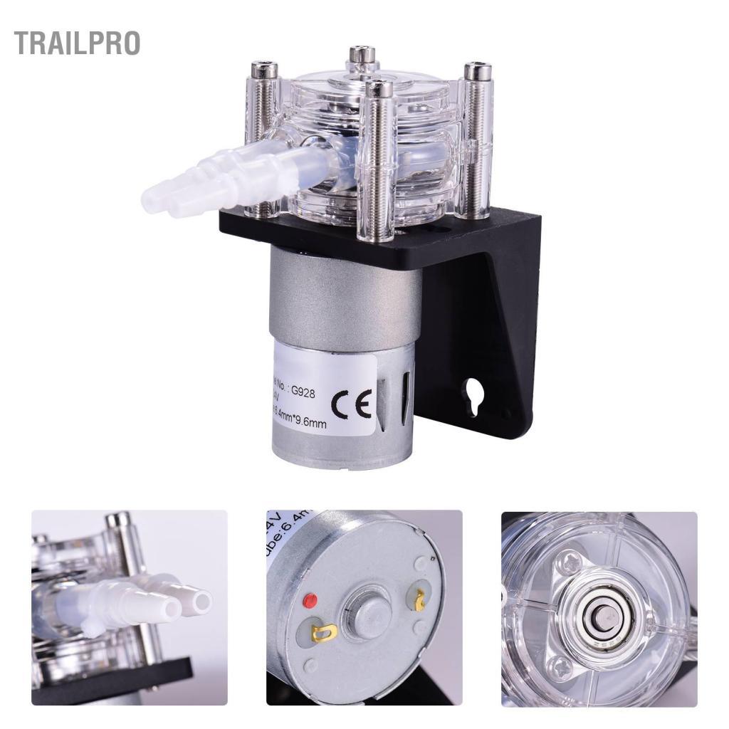 TrailPro Bơm định lượng nhu động Dioche 500ml / phút Chân không bằng thép không gỉ L Kiểu 12 v Máy bơm nước trên mặt đất