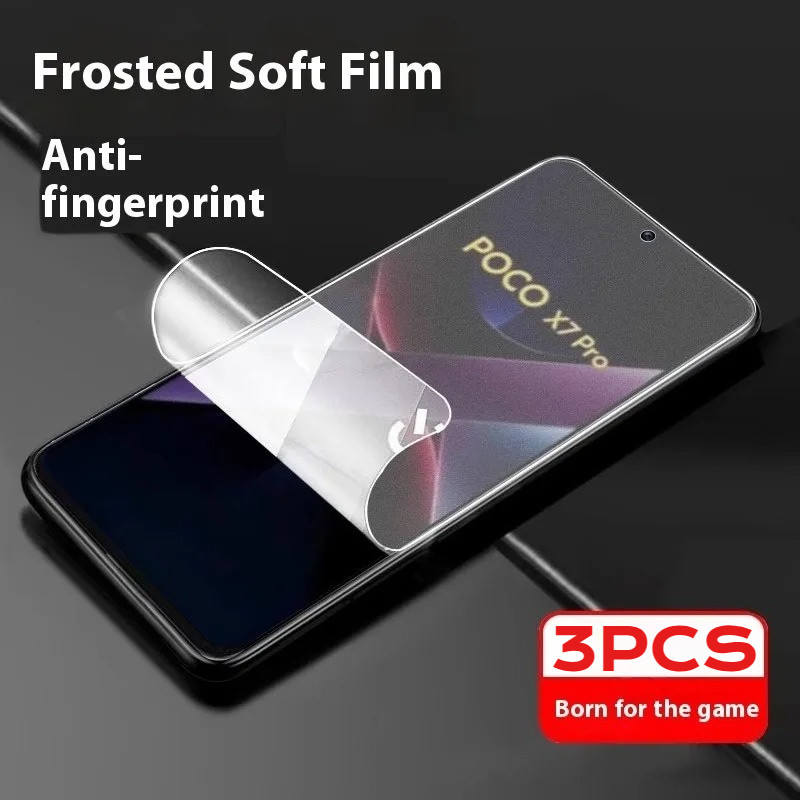 3 Bộ Phim Mềm Hydrogel Cho Xiaomi PocoX8 PocoX7 PocoX6 PocoX5 Mờ Và Chống Gián Điệp Bảo Vệ Màn Hình Riêng Tư Cho Xiaomi Poco X8 X7 X6 X5 Pro Max Neo HD Phim Chống Ánh Sáng Xanh