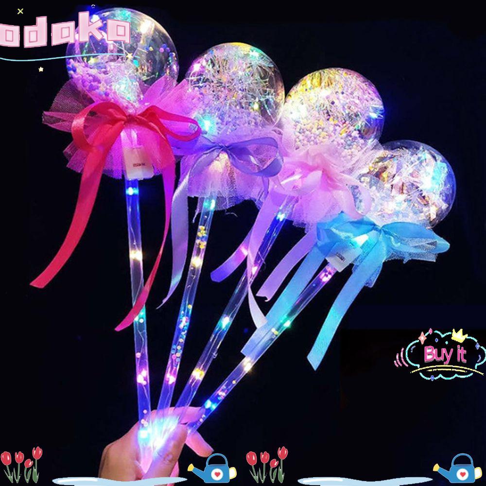 ODAKA Rave Đồ Chơi Nhựa Cổ Vũ Stick 1PC Nhiều Màu Sắc Mới Lạ Đồ Chơi Trẻ Em Cổ Tích Nhấp Nháy Cây Đũa Sáng Bóng Ma Thuật Cây Đũa Phép