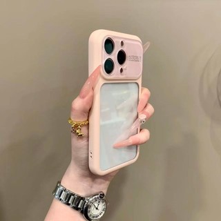 Ốp điện thoại di động trong suốt khung màu sắc nâng cao cho iPhone17 16 15 14 13 Pro Max bảo vệ camera chống sốc chống rơi mặt sau cứng