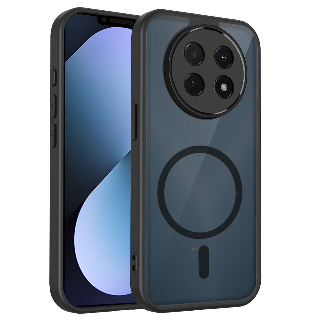 Ốp lưng Huawei Nova 14i Vỏ thu hút từ tính màu đen mờ cho Ốp điện thoại Huawei Nova 14i