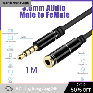 【COD】Cáp nối dài âm thanh 3.5mm jack nam sang nữ, kết nối dễ dàng loa, tai nghe với PC và các thiết bị phát nhạc.