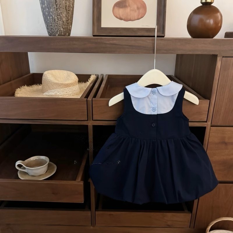 Bé Gái Thỏ Cảnh Sát Sĩ Quan Đầm Trẻ Em Judy jk Preppy Phong Cách Hoa Bud Áo Vest Đầm Mùa Hè 2026 Phong Cách Mới Đầm Công Chúa