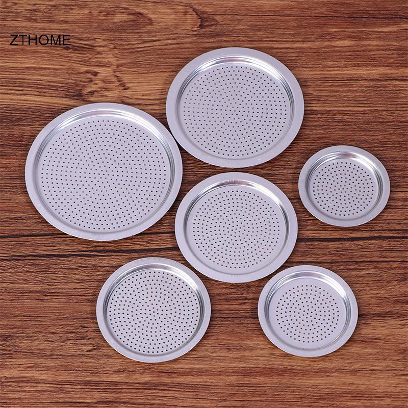 ZTHOME 4 Cái / bộ 3 Miếng Đệm Silicon + Bộ Lọc Nhôm Moka Pot Chai Cà Phê Có Thể Thay Thế Bằng 1 / 2 / 3 / 6 / 9 / 12 Cốc Cà Phê HOT