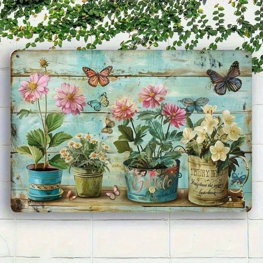 HELLOYOUNG Mộc Mạc Vintage Kim Loại Ký Hiệu Trang Trại Trang Trí Tường Cho Sân Người Hang 12x8