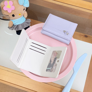 Ví nữ đơn giản kiểu ngắn có thể gập lại Hộp đựng thẻ đa chức năng đa chức năng Ví đựng tiền mặt tiện lợi