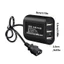 Bộ sạc USB xe đạp điện đa năng 36V đến 120V Đầu vào với 3 cổng cho điện thoại