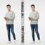Áo Sweater Nam Nữ thêu chữ chất liệu nỉ hai da from rộng oversize trẻ trung