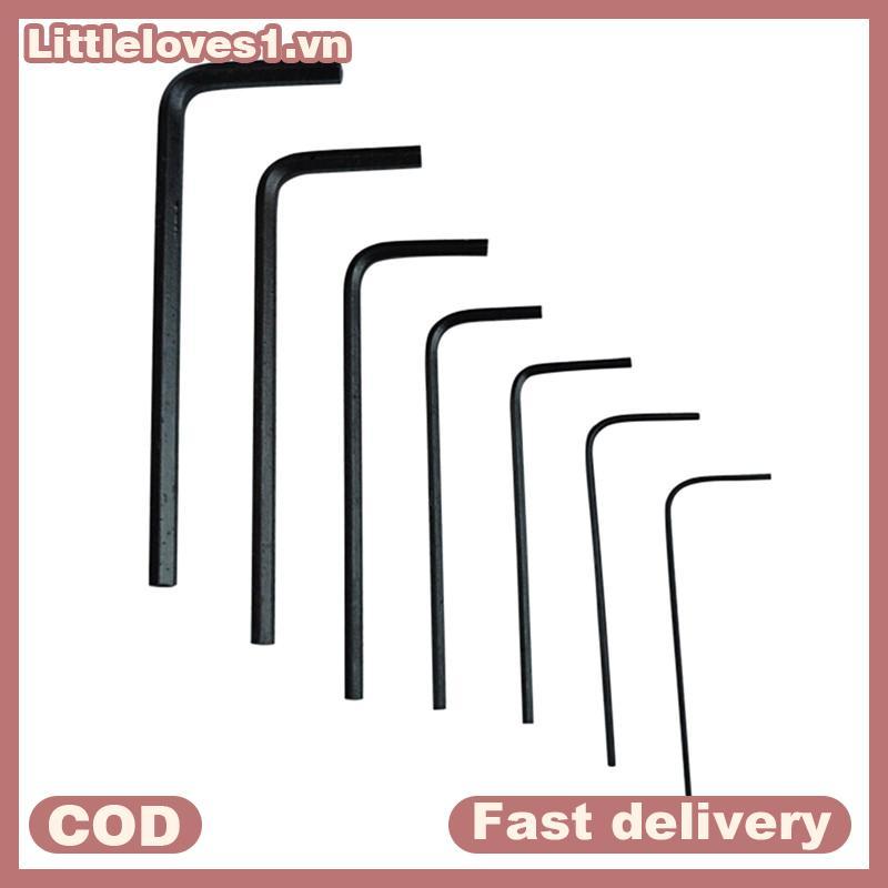 Littleloves1 Bộ 7 chìa khóa lục giác mini 0.7mm–3mm, đầu lục giác 0.7mm–3mm, 7 chi tiết, cờ lê mini Allen, bộ dụng cụ VN