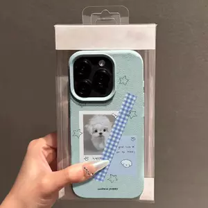 Chó cỡ lưới đáng yêuPhù hợp với ốp điện thoại hình dải lựu 17/16/15 Promax