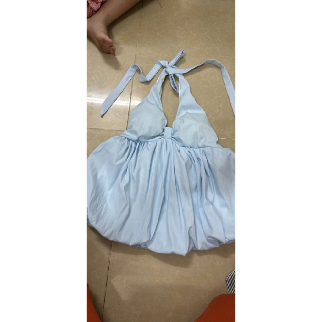 Áo yếm nữ bí ngô lưng bo thun( có mút) - Sam Botique N33