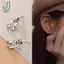 1 Đôi Bông Tai Mini Cổ Điển Cổ Điển Thời Trang Mới Đơn Giản Hai Dòng Ánh Sáng Hạt Treo Phía Sau Bông Tai Bông Tai Xương Tai Dự Tiệc Quà Tặng Trang Sức