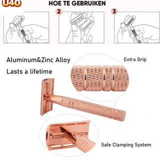 Dao cạo an toàn hai cạnh cổ điển dành cho nam cạo râu & tẩy lông nữ