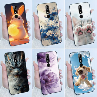 Ốp Lưng Cho Nokia 5.1 Plus 6.1 Plus X5 X6 Thẩm Mỹ Sang Trọng Dễ Thương Thoáng Mát Bé Trai Bé Gái silicon Mềm Vỏ Điện Thoại Ốp Lưng Đen Mờ