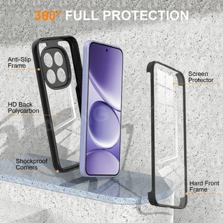 Dành Cho Redmi Note 15 Pro Pro + Plus Note 14 4G 5G 360 Ốp Điện Thoại Plus Flip Cover 360° Ốp lưng bảo vệ chống sốc bằng silicon mềm hai mặt