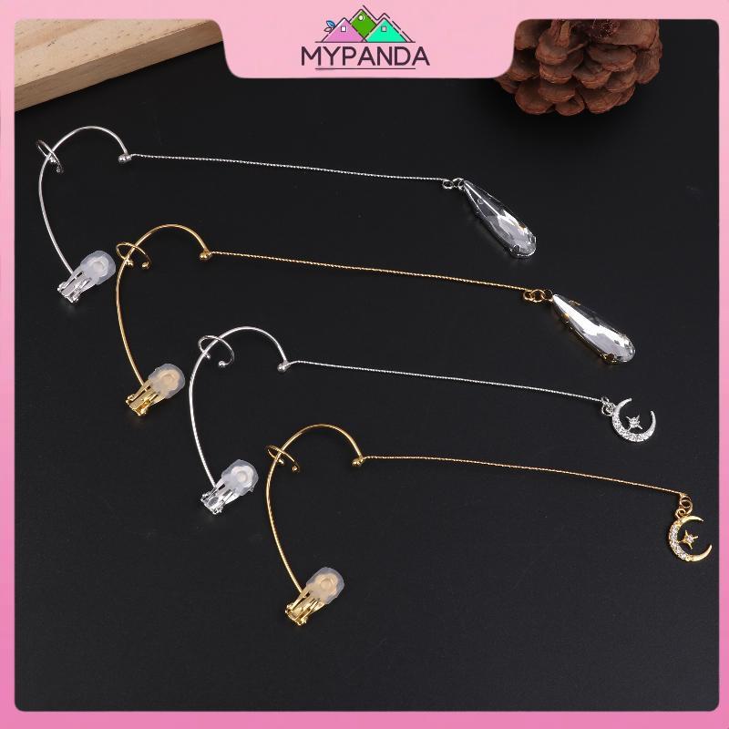 MYPANDA Tai Nghe Móc Bông Không Xuyên Da Cho Nữ, Chất Liệu Kim Loại Thời Trang, Phù Hợp Làm Quà Tặng