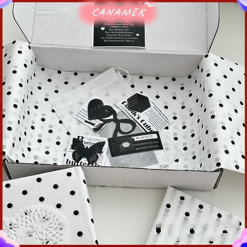 CANAMEK Giấy Sydney Polka Dot, giấy đính cườm tay, giấy gói hoa, bó hoa, quà tặng bánh nướng CSF