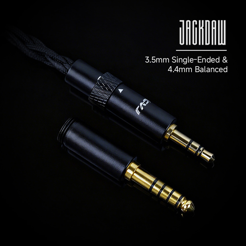 CVJ Jackdaw Cáp nâng cấp tai nghe bằng đồng không chứa oxy 3,5mm + 4,4mm Cắm cáp nâng cấp âm thanh Chiều dài 1,25m