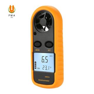 Máy đo tốc độ gió LCD Mini Máy đo lưu lượng vận tốc không khí Nhiệt kế máy đo tốc độ kỹ thuật số