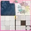 MYPANDA Thủ công mỹ nghệ Sashiko Thêu Stencils DIY Quilting Bản mẫu Bộ dụng cụ may vá có thể tái sử dụng cho đồ thủ công chắp vá vải.