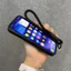Áo khoác đen sang trọng có dây buộc Vỏ điện thoại mềm cho iPhone 17 16 15 14 13 12 11 Pro Max X XR XS Max 7 8 Plus 14plus Vải mềm Silicon chống sốc Bảo vệ toàn diện Bắc