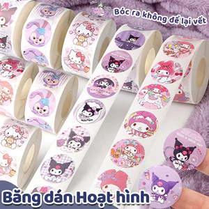 Cuộn dán hình hoạt hình, nhiều mẫu hình đáng yêu, chất liệu PVC chống nước, quà tặng cho trẻ em