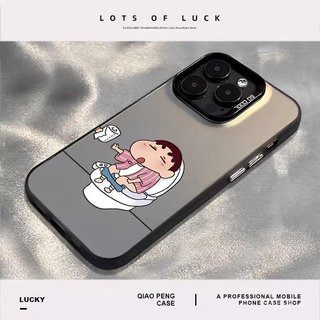 Ốp Điện Thoại Lên Vệ Sinh Shin-Chan Cặp Đôi Phong Cách Thích Hợp Cho iPhone 12promax 12 13 14 15 promax xr xs 11pro 16promax 17promax 17 16 15 plus 14pro Ốp Chống Sốc