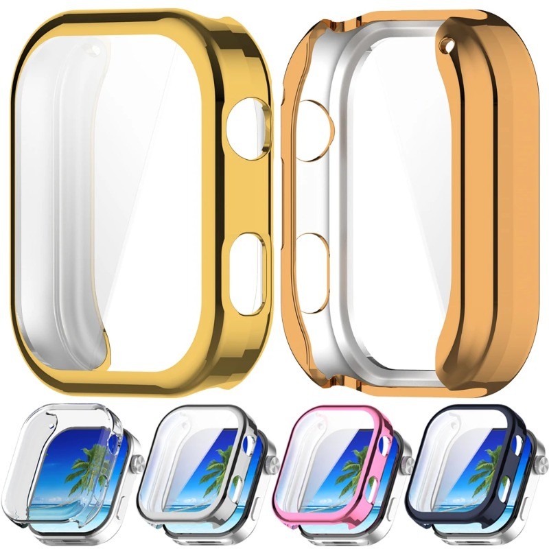 Đồng Hồ TPU Mạ Dành Cho Redmi watch6 Vỏ Mềm + Phim Đồng Hồ Màn Hình Ốp Lưng Cho Redmi Watch 6 Tất Cả Xung Quanh Vỏ Bảo Vệ
