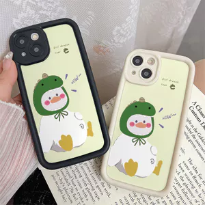 Ốp Lưng Cho VIVO Y03 Y18 Y19S Pro Y16 Y15S Y15A Y01 Y17 Y22 Y22S Y20 Y12S Y12A Y20S Y36 Y27S Y33S Y21S Thiết Kế Mắt Thiên Thần Chống Rơi Motif Vịt Dễ Thương JGS410