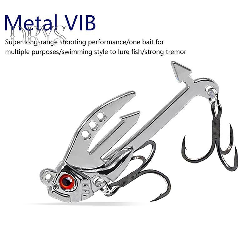 Mồi câu cá VIB kim loại 3D thực tế - Phù hợp cho cá chép, bass và cá hồi
