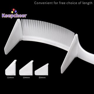 [Keepcheer] Lược Cắt Tóc Máy Cạo Râu Cong Có Thước Chống Tĩnh Điện Salon Lược Làm Tóc Mới