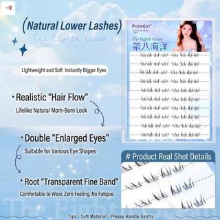 Nhìn tự nhiên Lông mi giả dưới cho nữ Sử dụng hàng ngày Chất liệu sợi mềm nhẹ