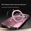 Ốp điện thoại mờ mạ điện cho IPhone 17 16 15 14 13 Pro max 16E Giá đỡ xoay Vỏ bảo vệ từ tính Khung ống kính kim loại Vỏ chống rơi