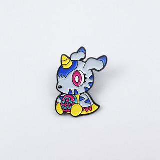 9 Cái / bộ Dễ Thương Kỹ Thuật Số Quái Vật Digimon Thổ Cẩm Trang Trí Phụ Kiện Huy Hiệu Ba Lô Kim Loại Pin Kẹp