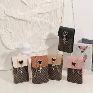 Dây Xích Túi Điện Thoại Di Động 2025 Phong Cách Mới Cao Cấp Phong Cách Phương Tây Mini Một Vai Messenger Túi Nhỏ Mùa Hè Nhẹ Nữ Túi
